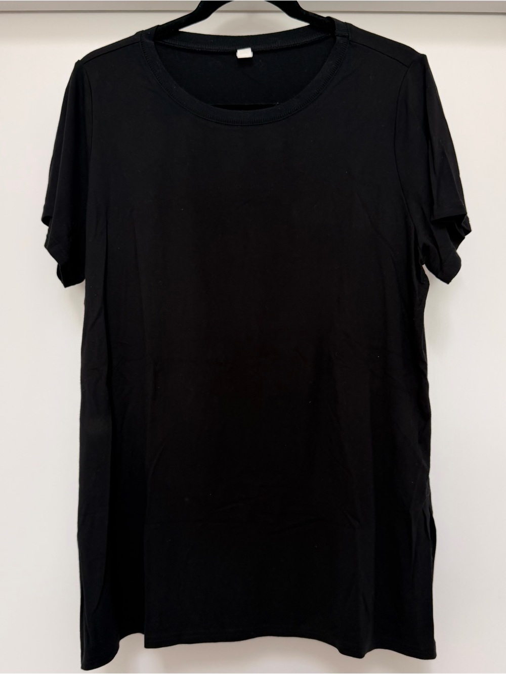 SPANX Black Short Sleeve Crewneck Tee